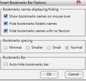 настройки sart bookmarks bar