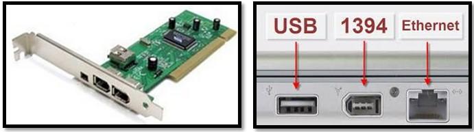 порт 1394 и USB