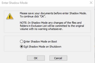 обзор Shadow Defender - защита компьютера - использование - скриншот 1