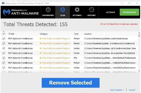Malwarebytes Anti-Malware - как удалить вирус - spyware - скриншот 13 - очистка вирусов и malware, последний этап