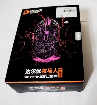 обзор Dare-U Wrangler Upgraded Version Wired Gaming Mouse - unboxing (распаковка) - фото 1 - коробка