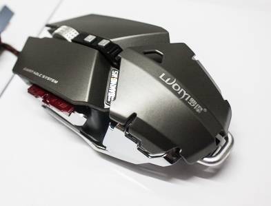 обзор LUOM G50 Programmable 10 Button Professional Mechanical Gaming Mouse - unboxing (распаковка) - фото 4 - мышь, вид сверху