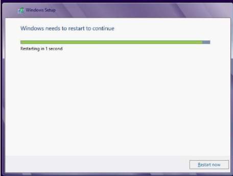 Как установить Windows 8 - скриншот 8 - перезагрузка перед дальнейшими этапами