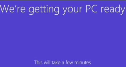 Как установить Windows 8 - скриншот 19 - окончание установки, ожидаем процесс запуска